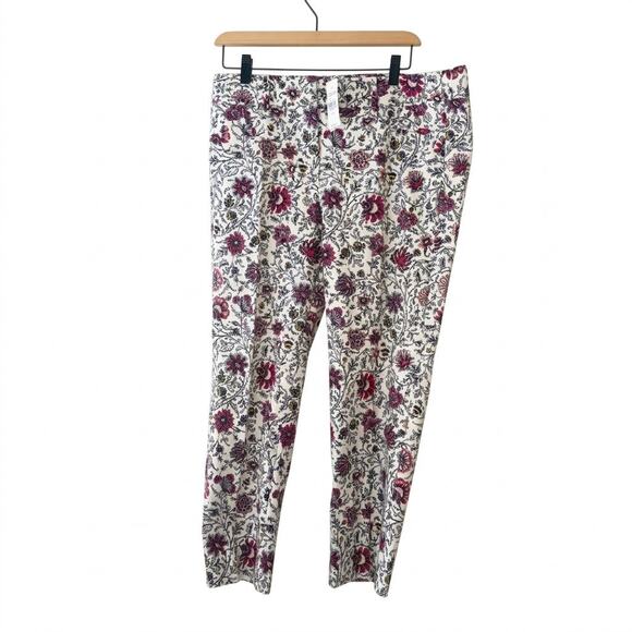 Ann Taylor LOFT Pants - Ann Taylor Loft Riviara Floral print cropped or capri pants Size 10 NWT